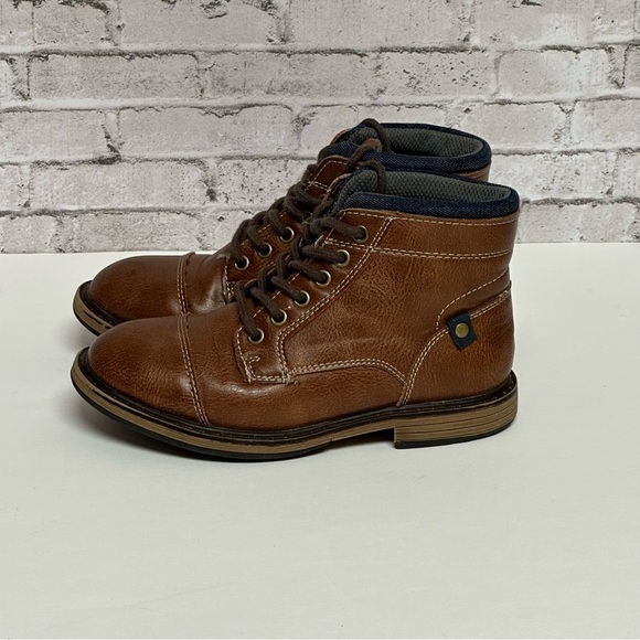 Sonoma Brown Ankle Boots Size Boy 13M Cognac - Picture 2 of 13